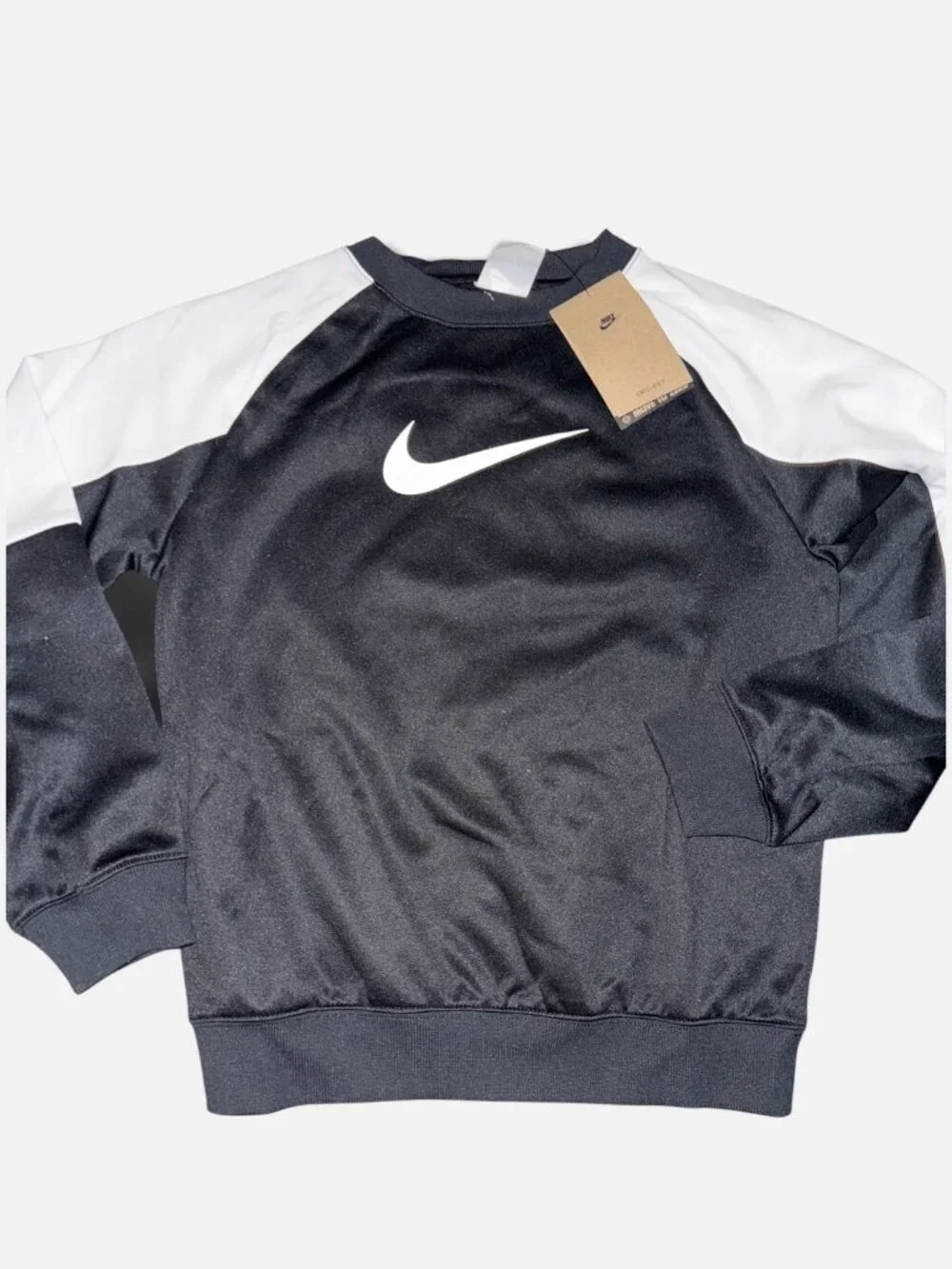 Nike Sportswear Big Kids' Tracksuit Shorts Set Black/White Medium NWT